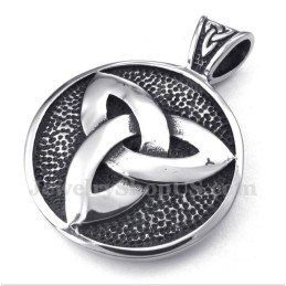 Men's Titanium Celtic Knot Pendant With Free Chain