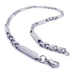 22.0 Inch Titanium Silver Necklace