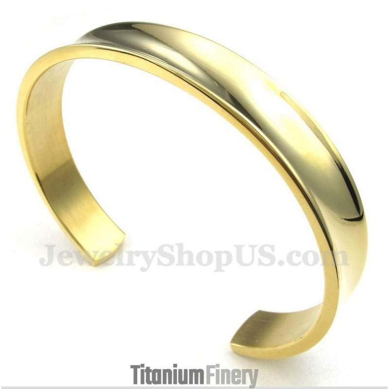 Men's Titanium Gold Bracelet Men's Titanium Gold Bracelet
