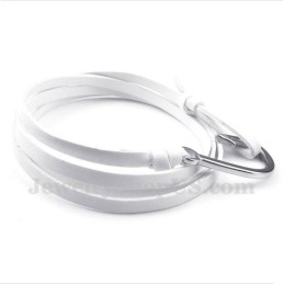 Men's Titanium Leather Bracelet