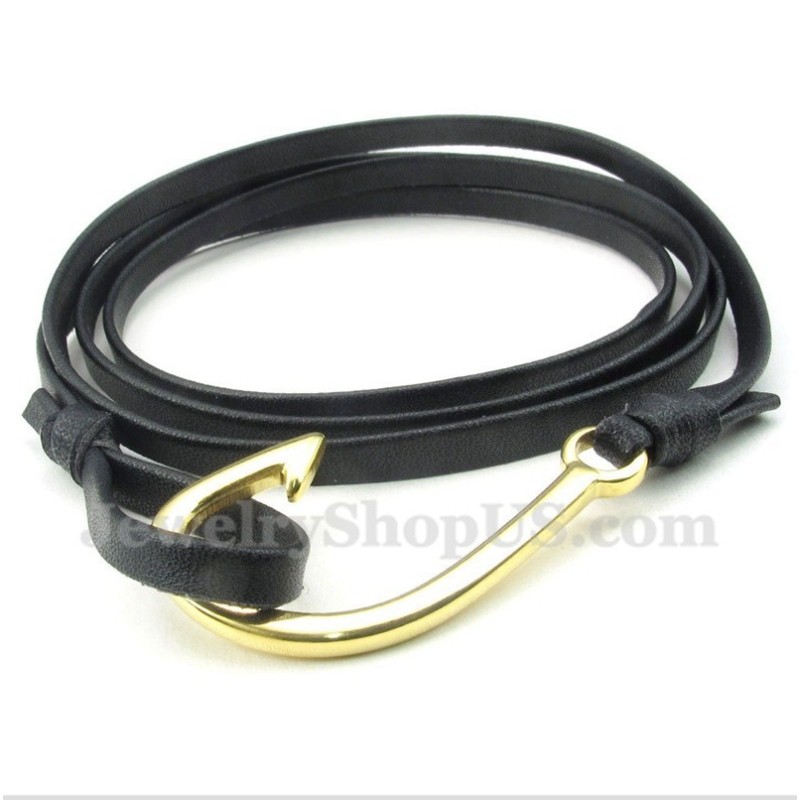 Men's Titanium Leather Bracelet Men's Titanium Leather Bracelet