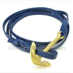 Men's Titanium Leather Bracelet