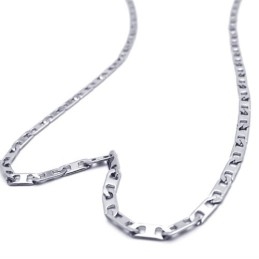 19.7 Inch Titanium Silver Fine Necklace