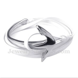 Men's Titanium Leather Anchor Bracelet
