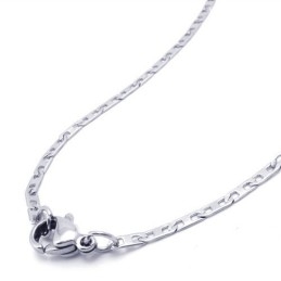 19.7 Inch Titanium Silver Fine Necklace