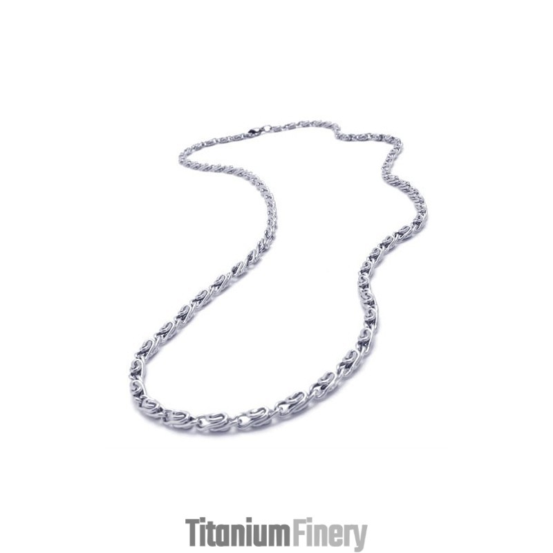 20.0 Inch Titanium Silver Necklace 20.0 Inch Titanium Silver Necklace