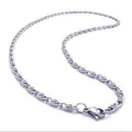 20.0 Inch Titanium Silver Necklace