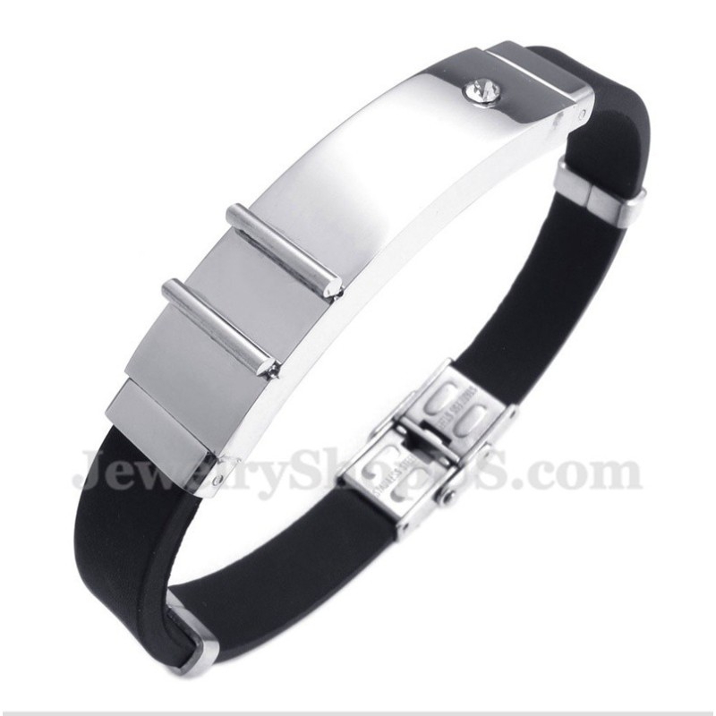 Men's Titanium Rubber Bracelet Men's Titanium Rubber Bracelet