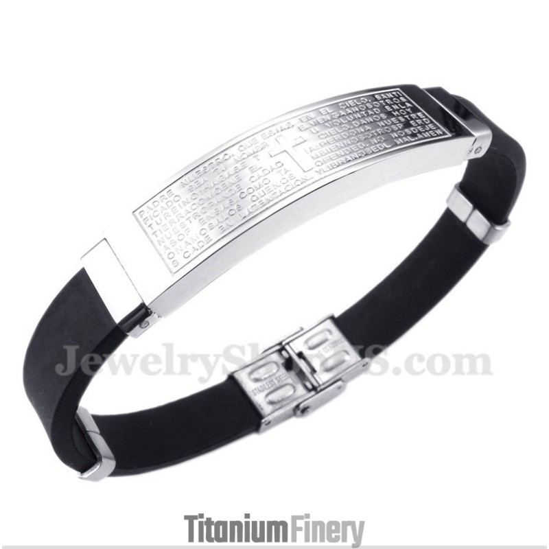 Men's Titanium Rubber Bracelet Men's Titanium Rubber Bracelet