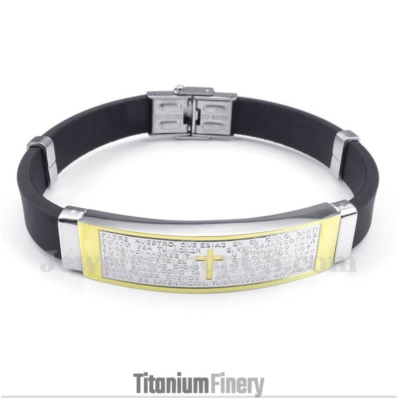 Men's Titanium Rubber Bracelet Men's Titanium Rubber Bracelet