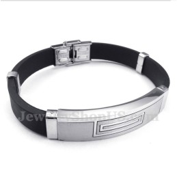 Men's Titanium Rubber Bracelet