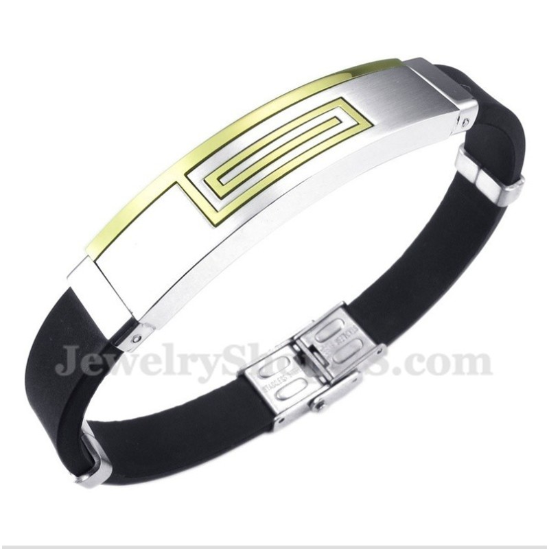 Men's Titanium Rubber Bracelet Men's Titanium Rubber Bracelet