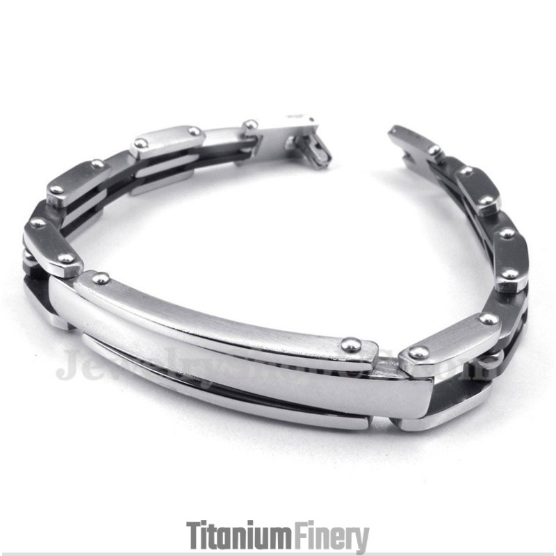 Men's Titanium Black Bracelet Men's Titanium Black Bracelet