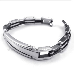 Men's Titanium Black Bracelet