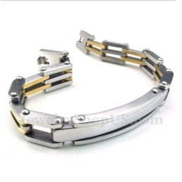 Men's Titanium Gold-Plated Bracelet