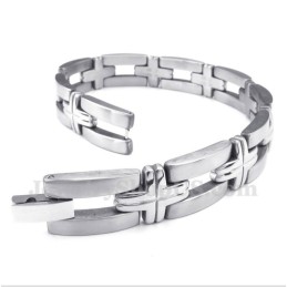 Men's Titanium Cross Bracelet