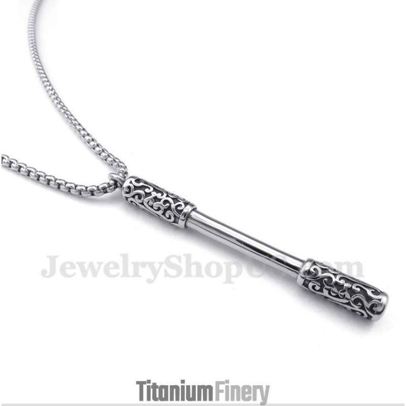Men's Titanium Pendant With Free Chain Men's Titanium Pendant With Free Chain