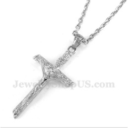 Men's Titanium Jesus Pendant With Free Chain