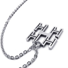15.7 Inch Titanium Silver Chains Necklace