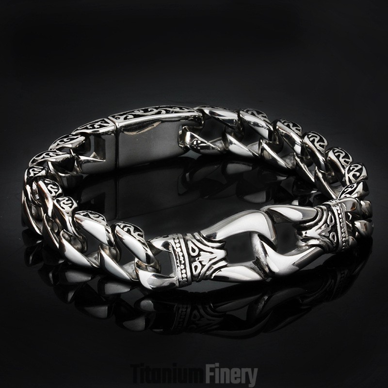Chic Men's Titanium Bracelet For Sale