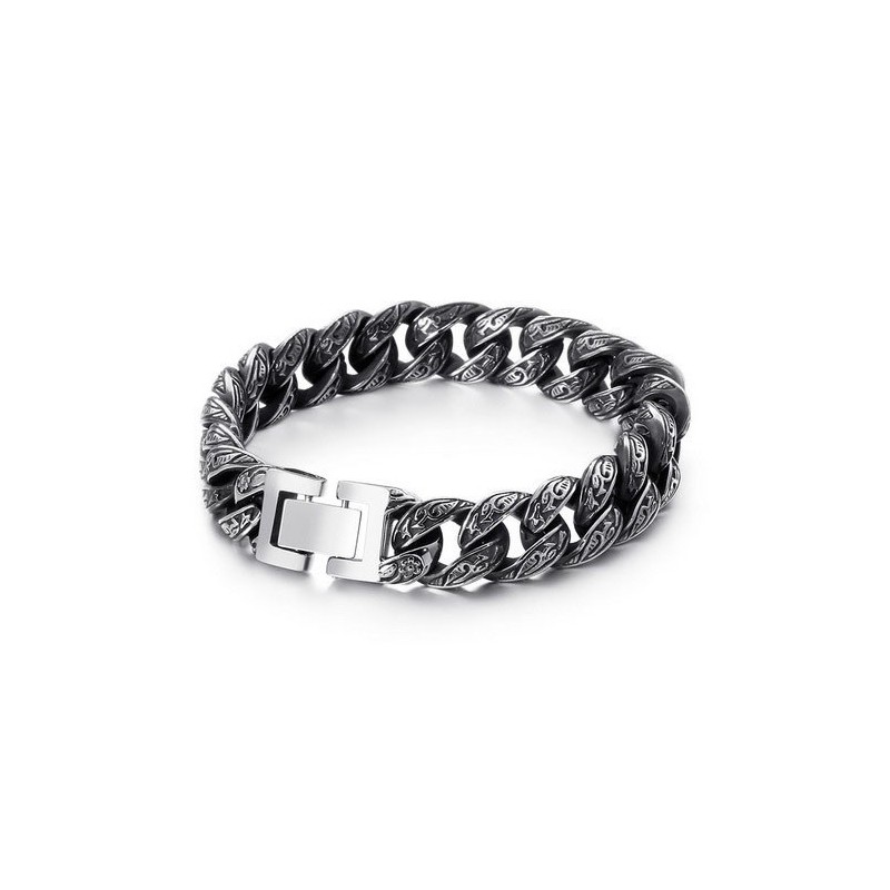 Fashion Men's Titanium Multi-Loop Clasp Pattern Bracelet Fashion Men's Titanium Multi-Loop Clasp Pattern Bracelet