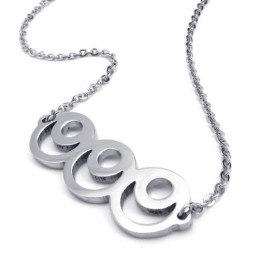 15.7 Inch Titanium Silver Fashionable Necklace