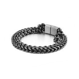 Men's Cool Double-Layer Titanium Bracelet