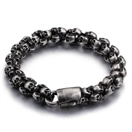 Fashion Titanium Skull Bracelet For Men