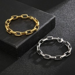 Rock Hip-Hop Square Titanium Bracelet For Men