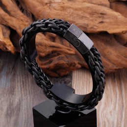 Men's Titanium Double Layer Bracelet