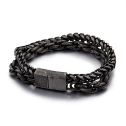 Men's Titanium Double Layer Bracelet