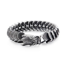 Fashion Cool Titanium Dragon Head Jewelry For Men Vintage Tide Men Casting Titanium Dragon Bracelet