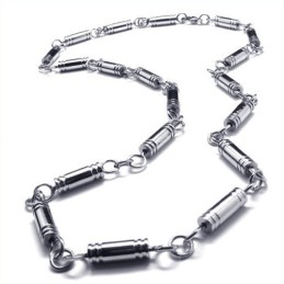 21.7 Inch Titanium Cylinder Necklace