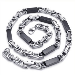 21.7 Inch Titanium Cuboid Necklace