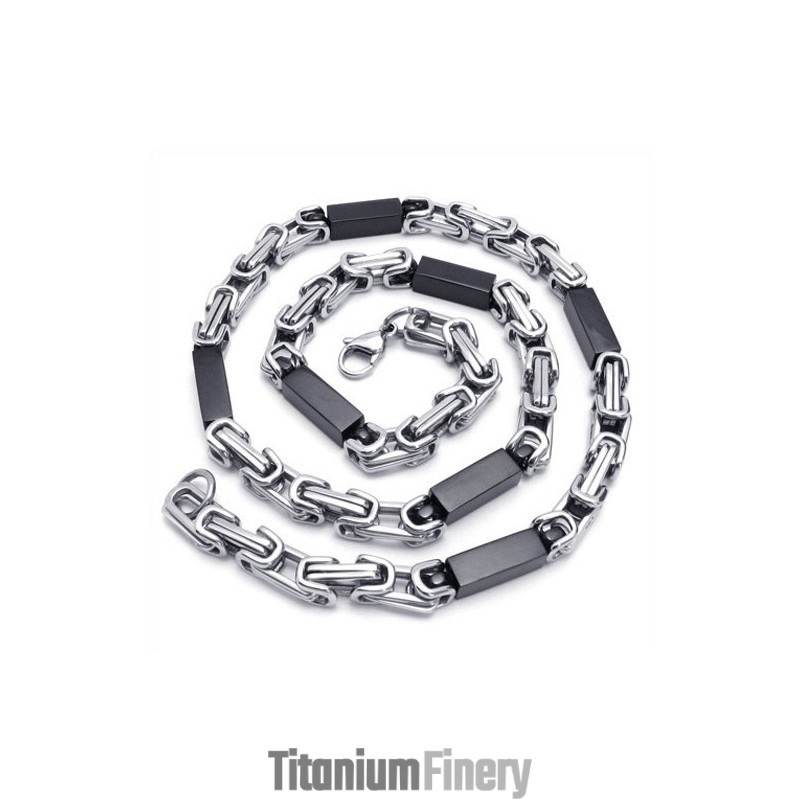 21.7 Inch Titanium Cuboid Necklace 21.7 Inch Titanium Cuboid Necklace