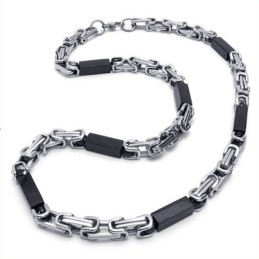 21.7 Inch Titanium Cuboid Necklace