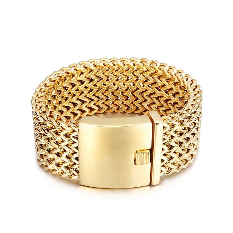 Fashion Square Fish Scale Men's Titanium Bracelet Fashion Square Fish Scale Men's Titanium Bracelet