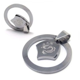 New Style Dragon Circle Tungsten Pendant (Free Chain)