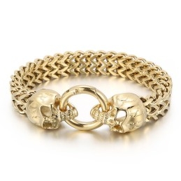 Cool Skull Titanium Men's Bracelet