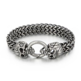 Cool Skull Titanium Men's Bracelet