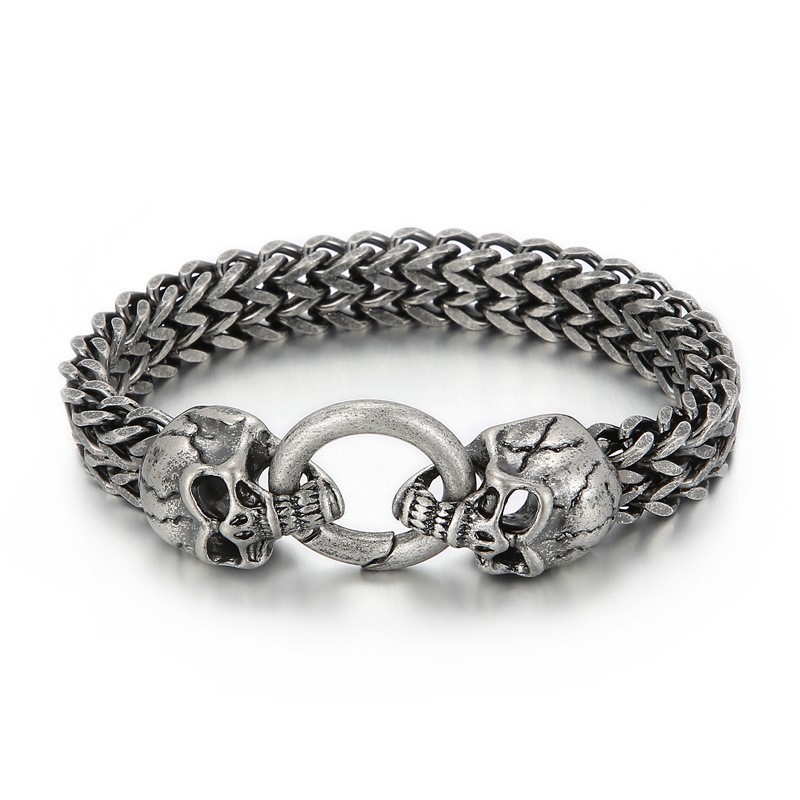 Cool Skull Titanium Men's Bracelet Cool Skull Titanium Men's Bracelet