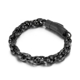 Simple Fashion Chic Style Biker Titanium Men's Bracelet