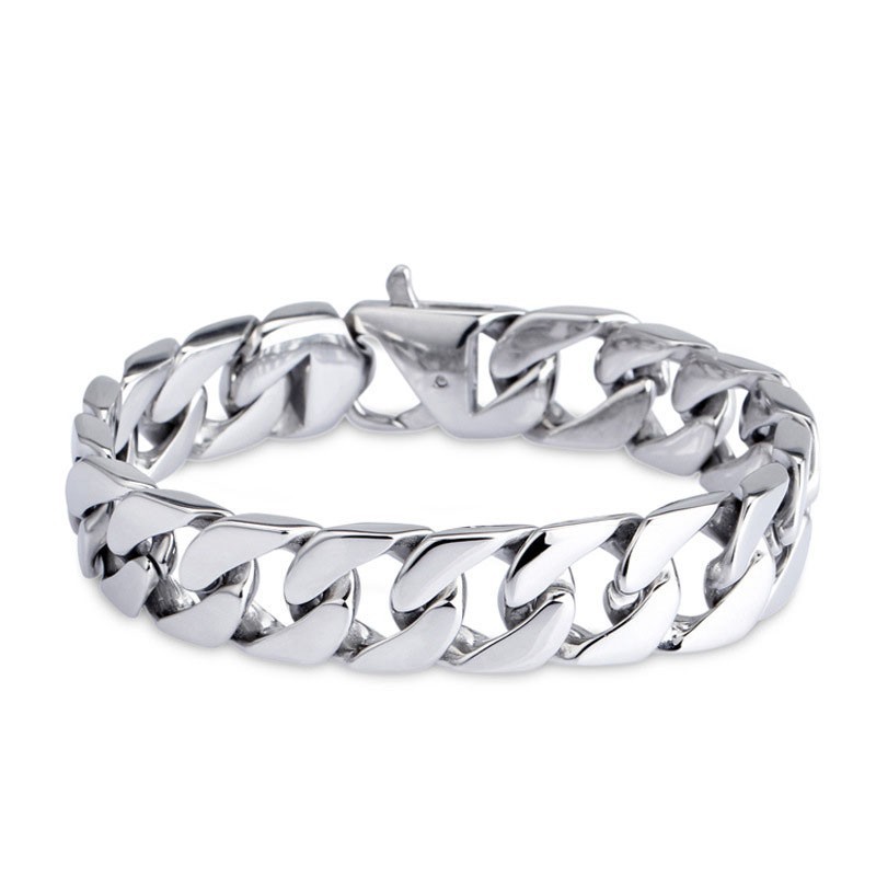 Titanium Bracelet Version Of The Fashion Bracelet Cuba Chain Men's Bracelets Titanium Bracelet Version Of The Fashion Bracelet Cuba Chain Men's Bracelets