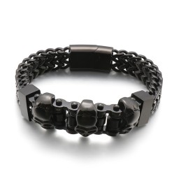 Skull Men's Titanium Bracelet