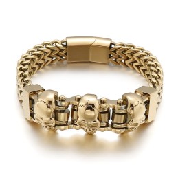 Skull Men's Titanium Bracelet