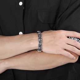 Cast Vintage Jewelry Trendy Chic Wind Lace Skull Male Bracelets