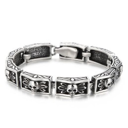 Cast Vintage Jewelry Trendy Chic Wind Lace Skull Male Bracelets