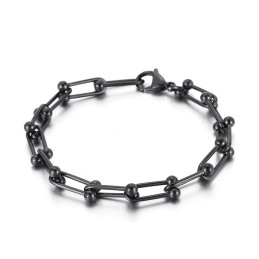 Men's And WoMen's Titanium Horseshoe Buckle Bracelet U-Shaped Buckle Bracelet
