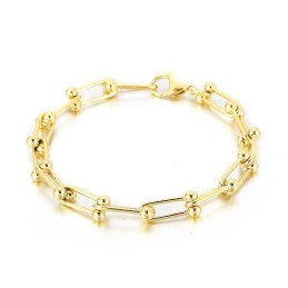 Men's And WoMen's Titanium Horseshoe Buckle Bracelet U-Shaped Buckle Bracelet