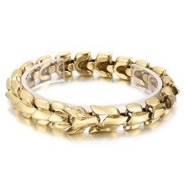 Cool Men's Vacuum Plated Multicolor Titanium Bracelet